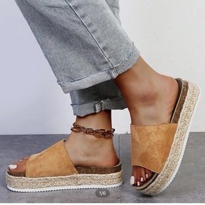 Brown Platform Sandals